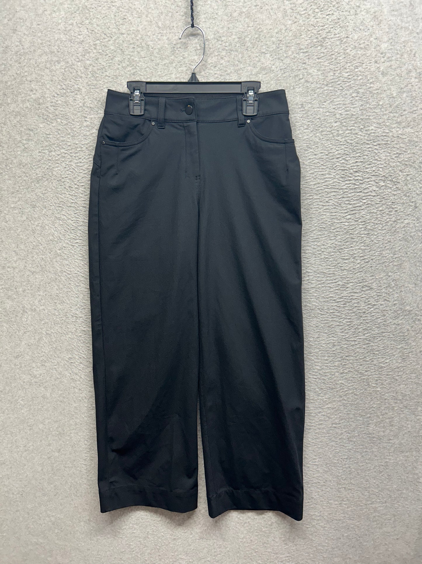 Lululemon City Sleek 5 Pocket Wide-Leg High Rise Pant Size 25x24.5 Black