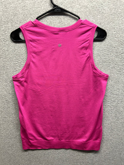 Lululemon Swiftly Breathe Muscle Tank Top Size 6 Pink Lychee