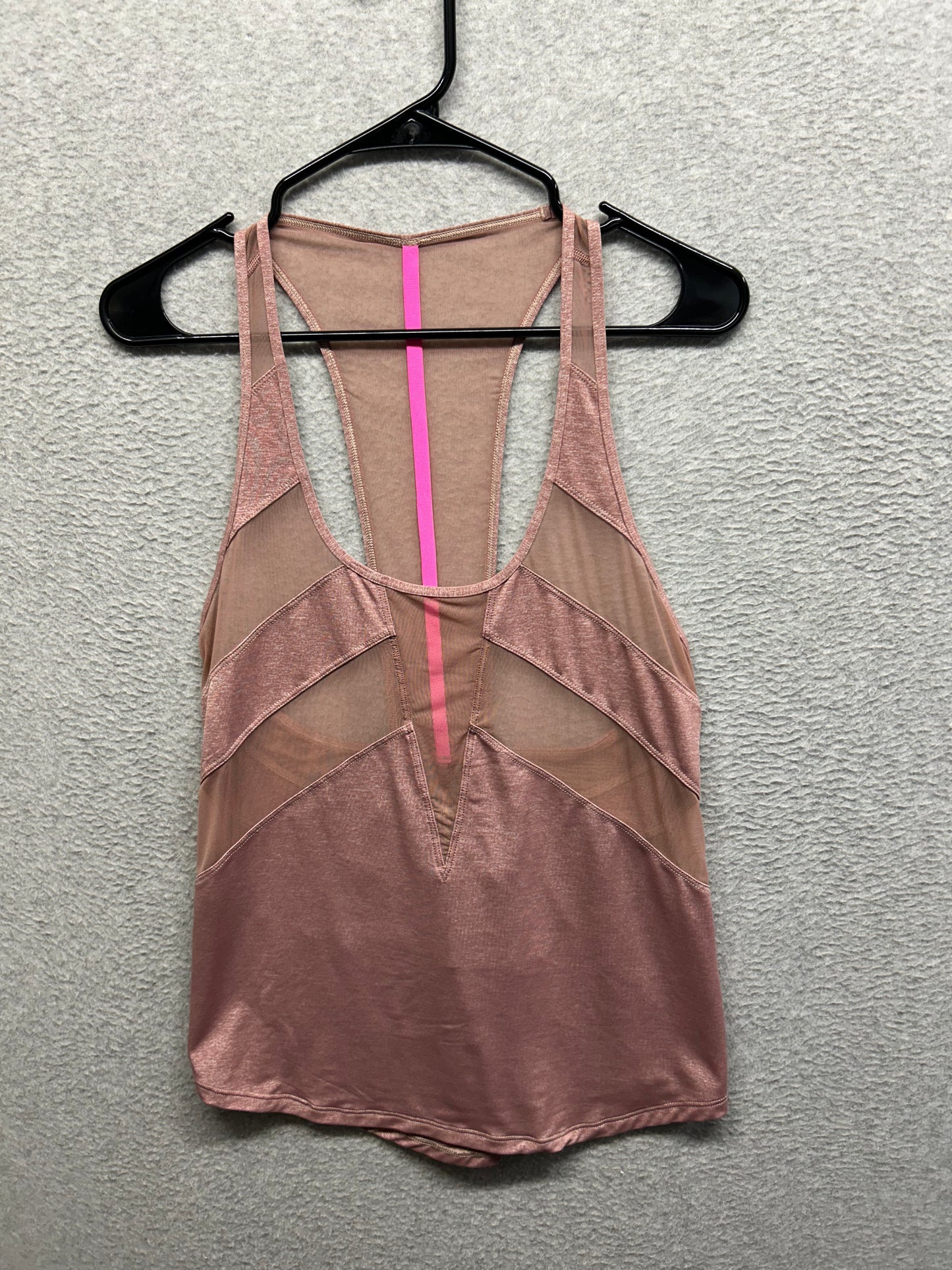 Lululemon If You're Lucky Tank Size 6 Heathered Bark Berry