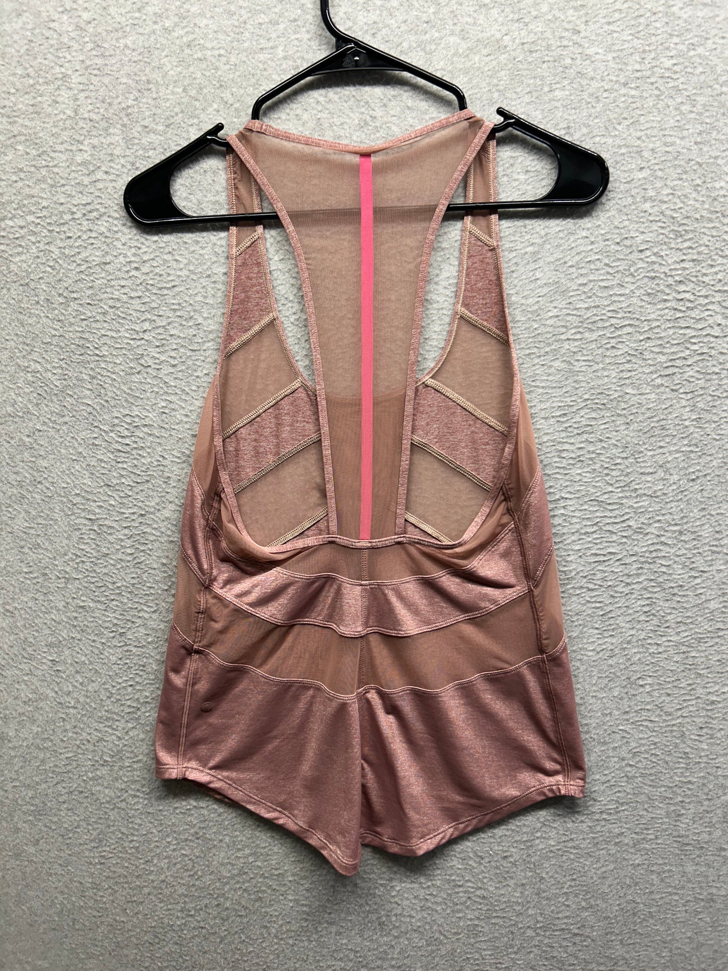 Lululemon If You're Lucky Tank Size 6 Heathered Bark Berry