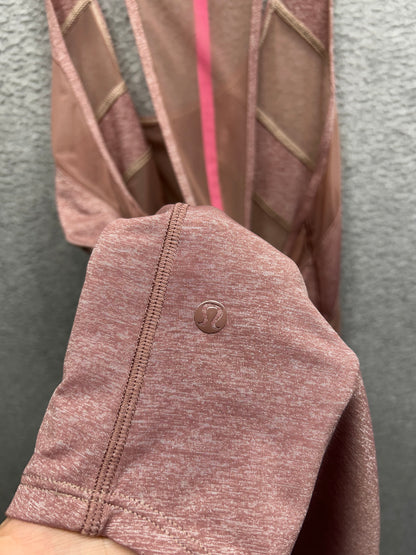 Lululemon If You're Lucky Tank Size 6 Heathered Bark Berry