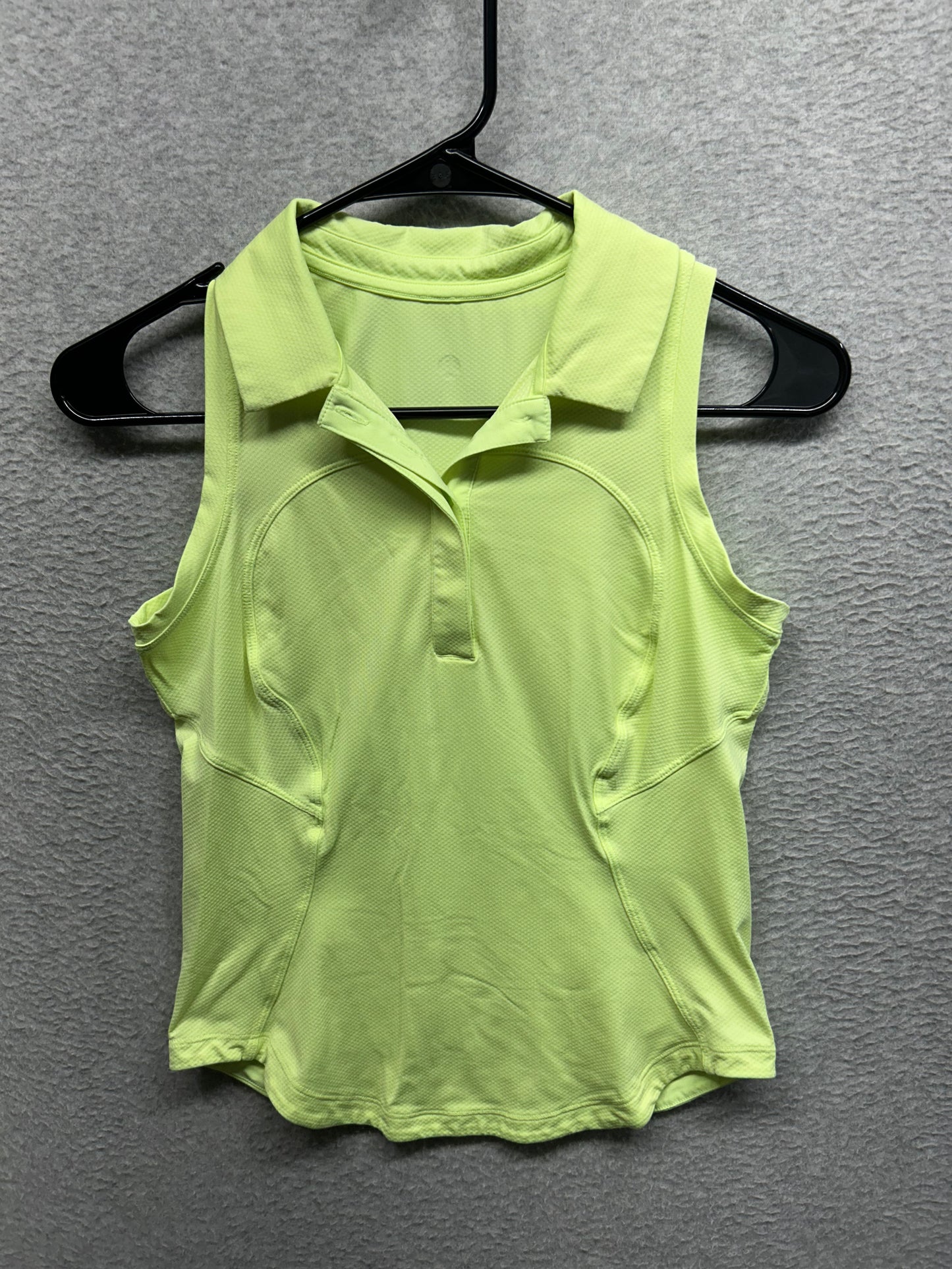 Lululemon Quick-Drying Sleeveless Polo Shirt Size 6 Faded Zap