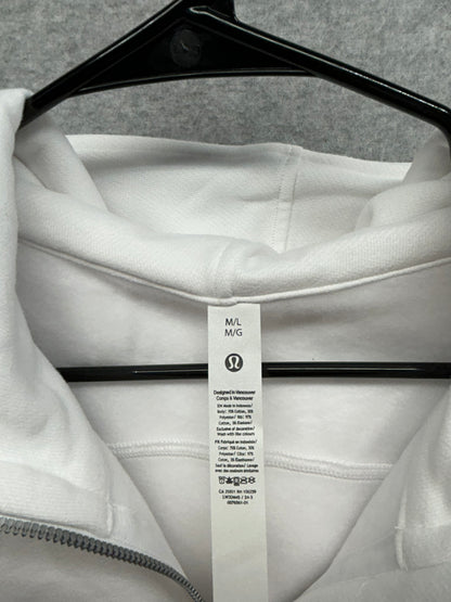 Lululemon Scuba Oversized Half-Zip Hoodie Size M/L White