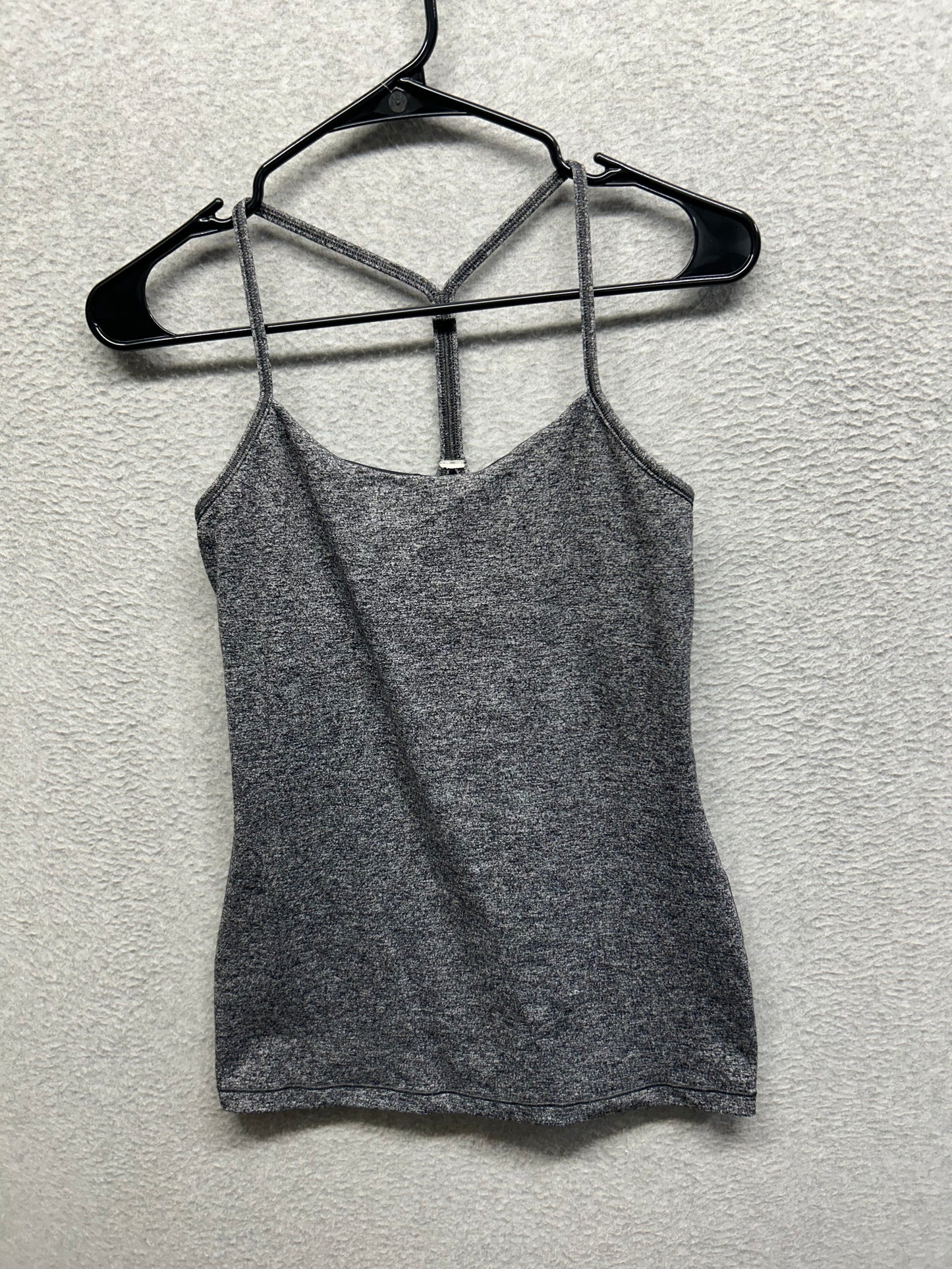 Lululemon Power Pose Tank Size 6 Heathered Black