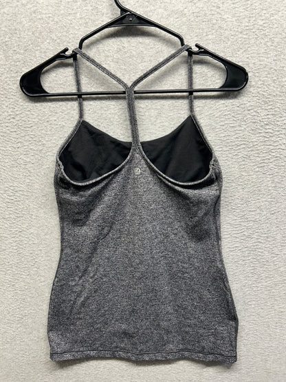 Lululemon Power Pose Tank Size 6 Heathered Black