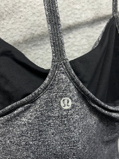Lululemon Power Pose Tank Size 6 Heathered Black