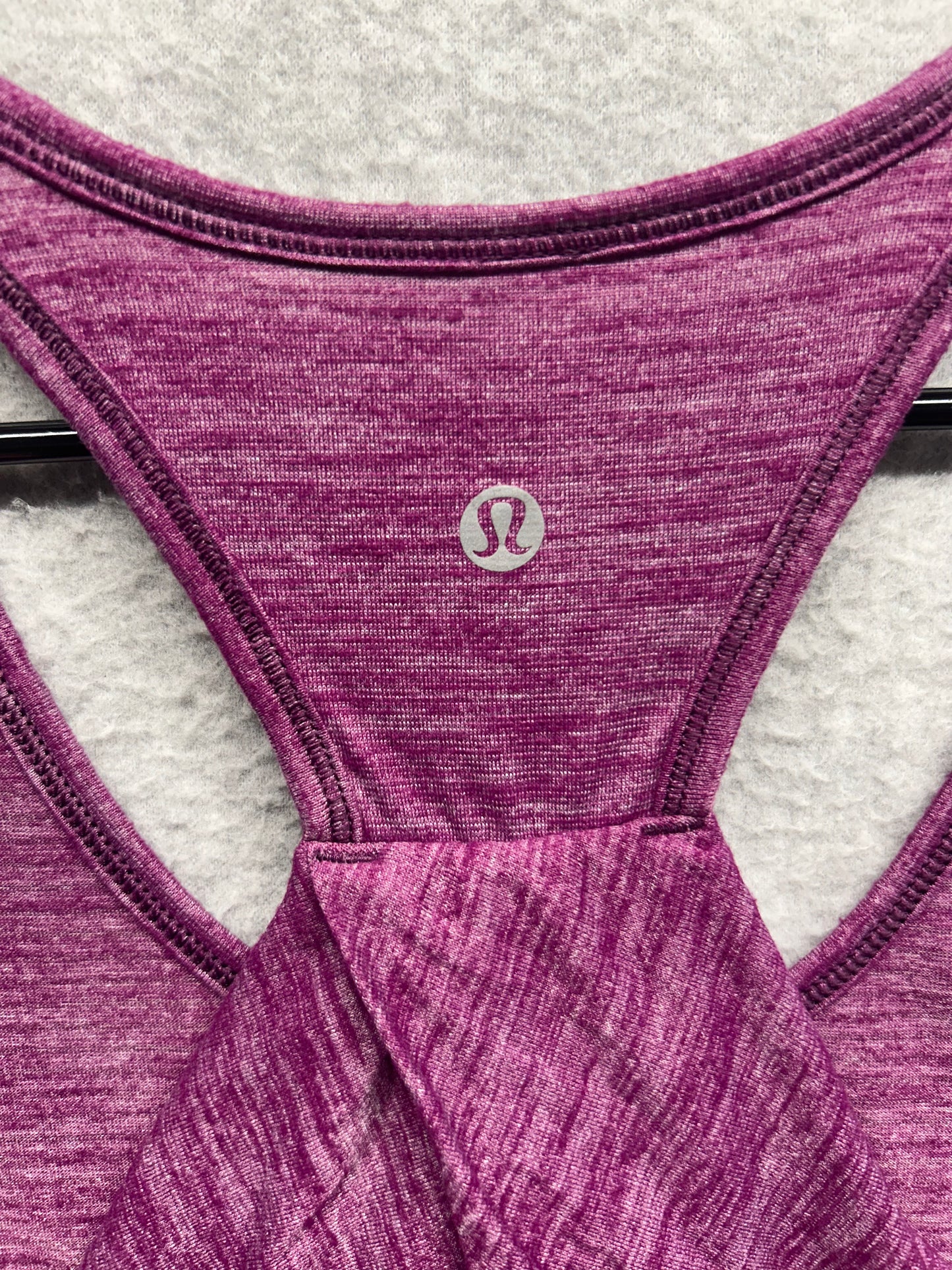 Lululemon Essential Tank Size 8 Heathered Chilled Grape
