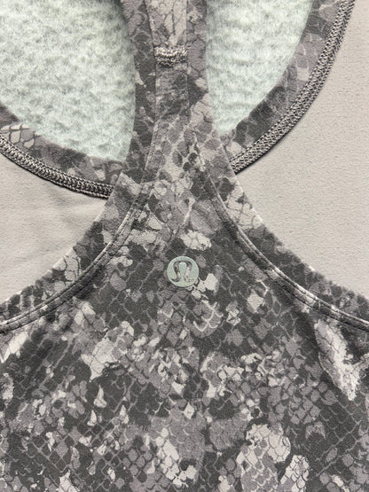 Lululemon Cool Racerback Tank Top Shorter Length Size 8 Hideaway Camo Starlight Multi