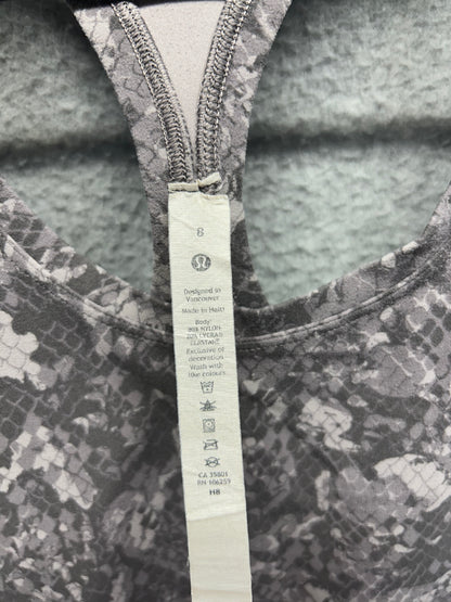 Lululemon Cool Racerback Tank Top Shorter Length Size 8 Hideaway Camo Starlight Multi