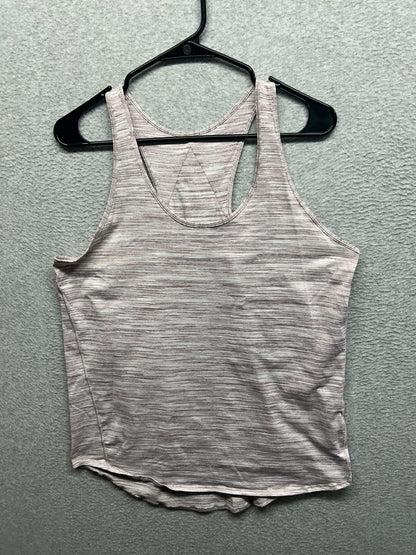 Lululemon Essential Tank Size 8 Heathered Dark Chrome