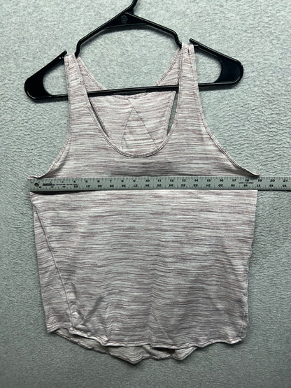 Lululemon Essential Tank Size 8 Heathered Dark Chrome