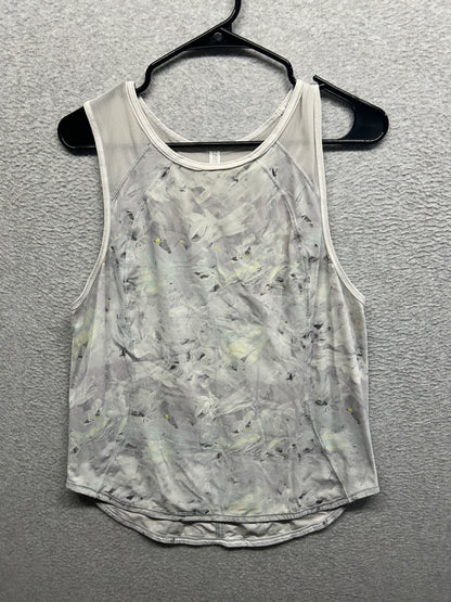 Lululemon Sculpt Tank Size 8 Mini Blushed Illusion White Multi