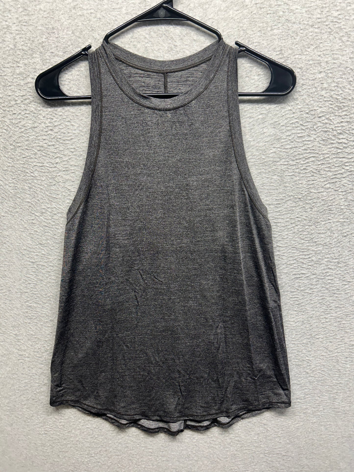 Lululemon Tank Top Long Metallic Size 8 Black Shine