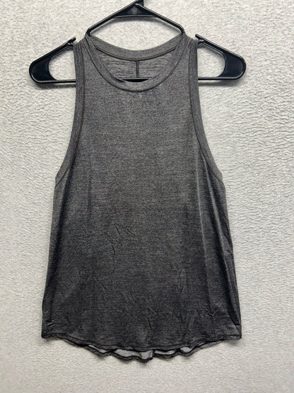 Lululemon Tank Top Long Metallic Size 8 Black Shine