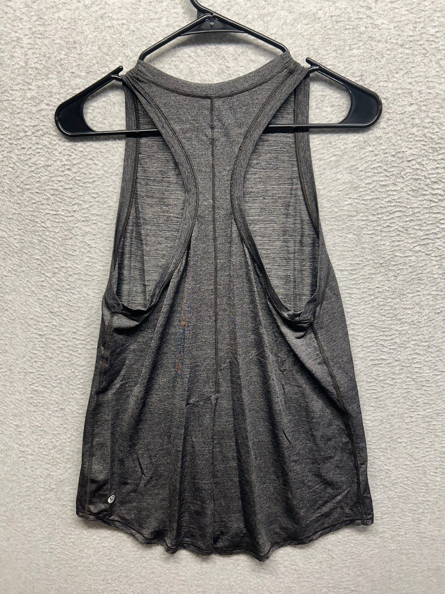 Lululemon Tank Top Long Metallic Size 8 Black Shine