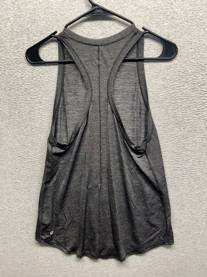 Lululemon Tank Top Long Metallic Size 8 Black Shine