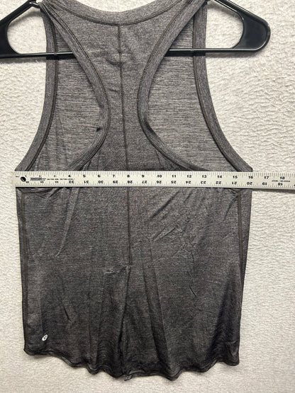 Lululemon Tank Top Long Metallic Size 8 Black Shine
