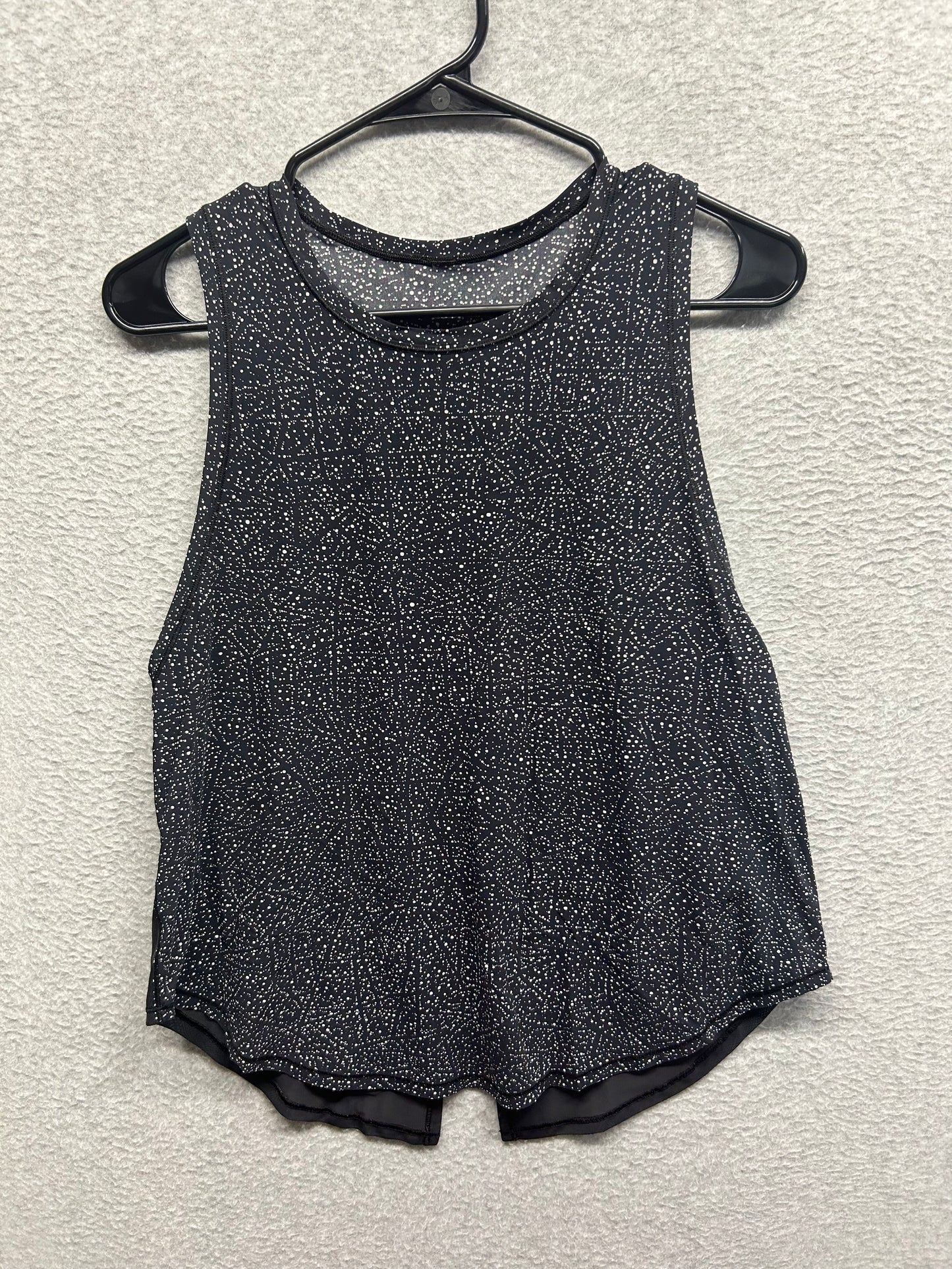 Lululemon Sculpt Tank Tie Back Size 8 Polar Shift Alpine White Black