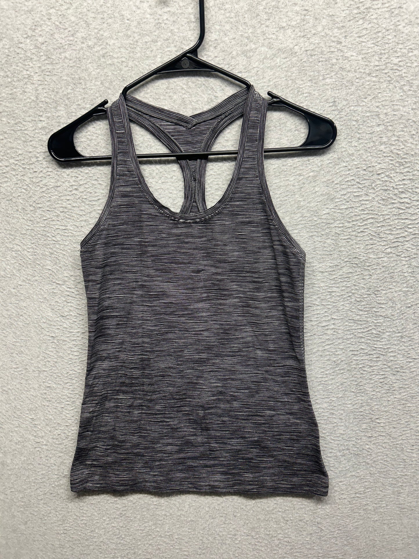 Lululemon Cool Racerback Size 8 Heathered Deep Coal