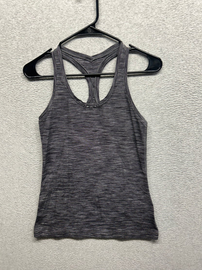 Lululemon Cool Racerback Size 8 Heathered Deep Coal