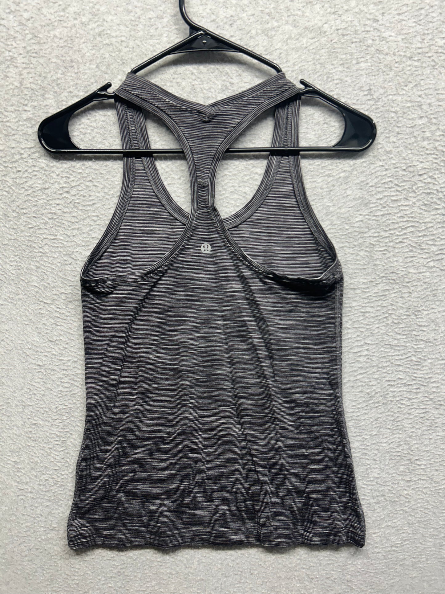 Lululemon Cool Racerback Size 8 Heathered Deep Coal