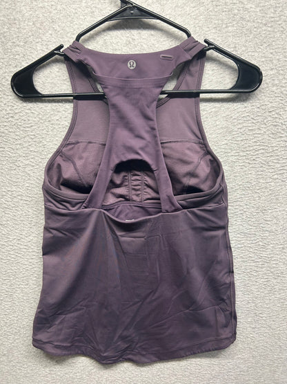 Lululemon Final Lap Tank Size 8 Black Currant