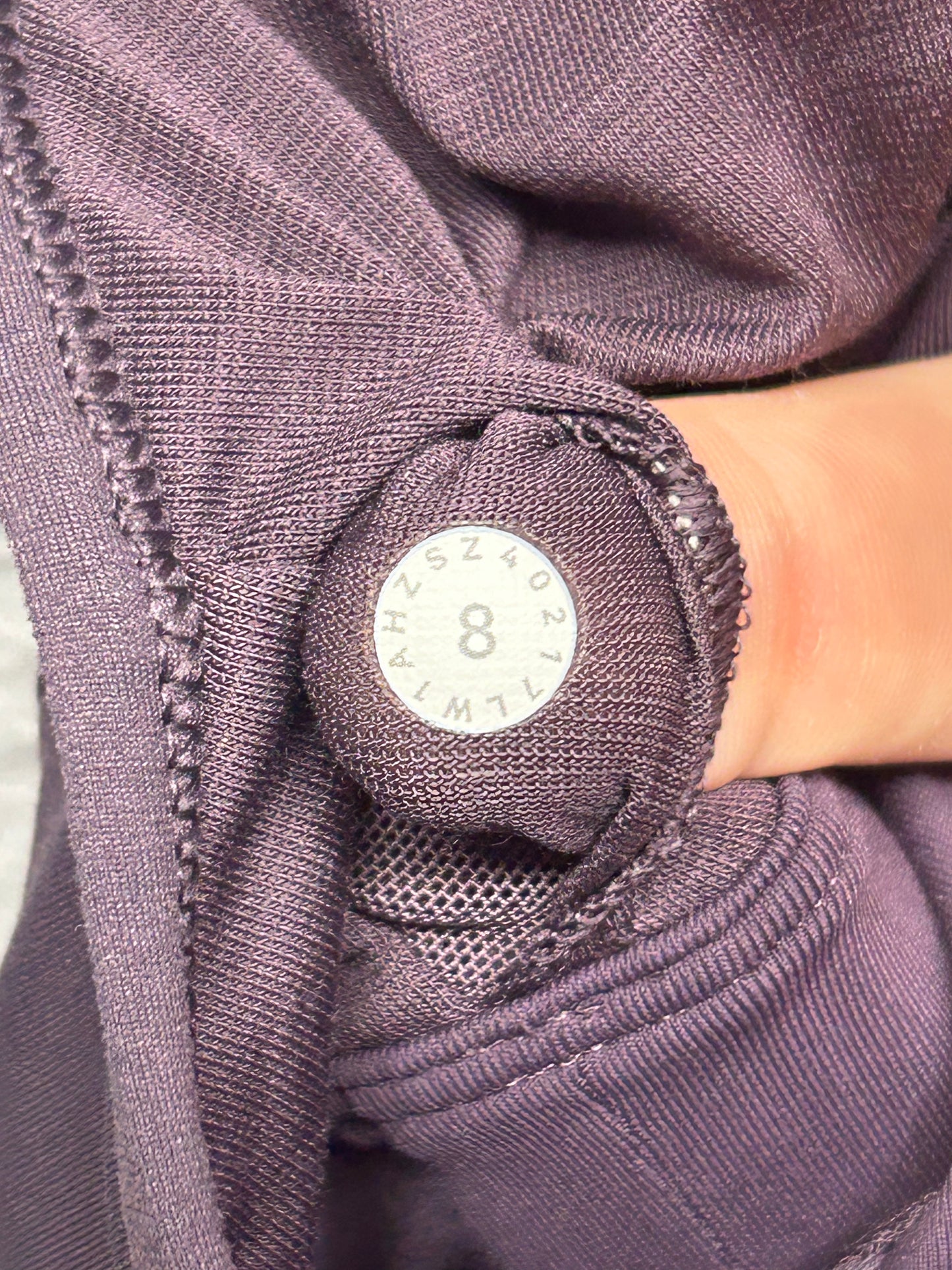 Lululemon Final Lap Tank Size 8 Black Currant