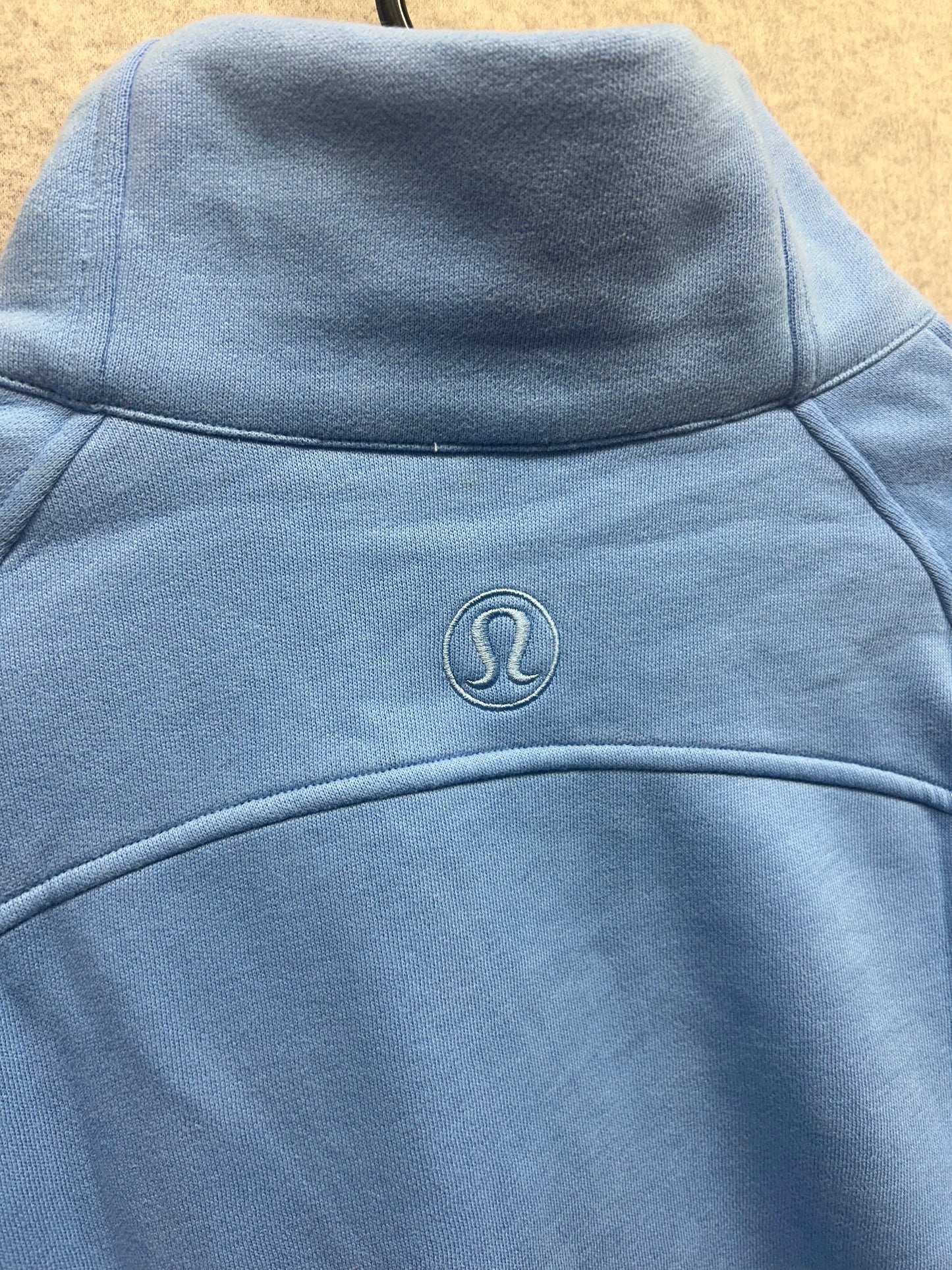 Lululemon Scuba Oversized Funnel-Neck Half Zip Long M/L Aero Blue