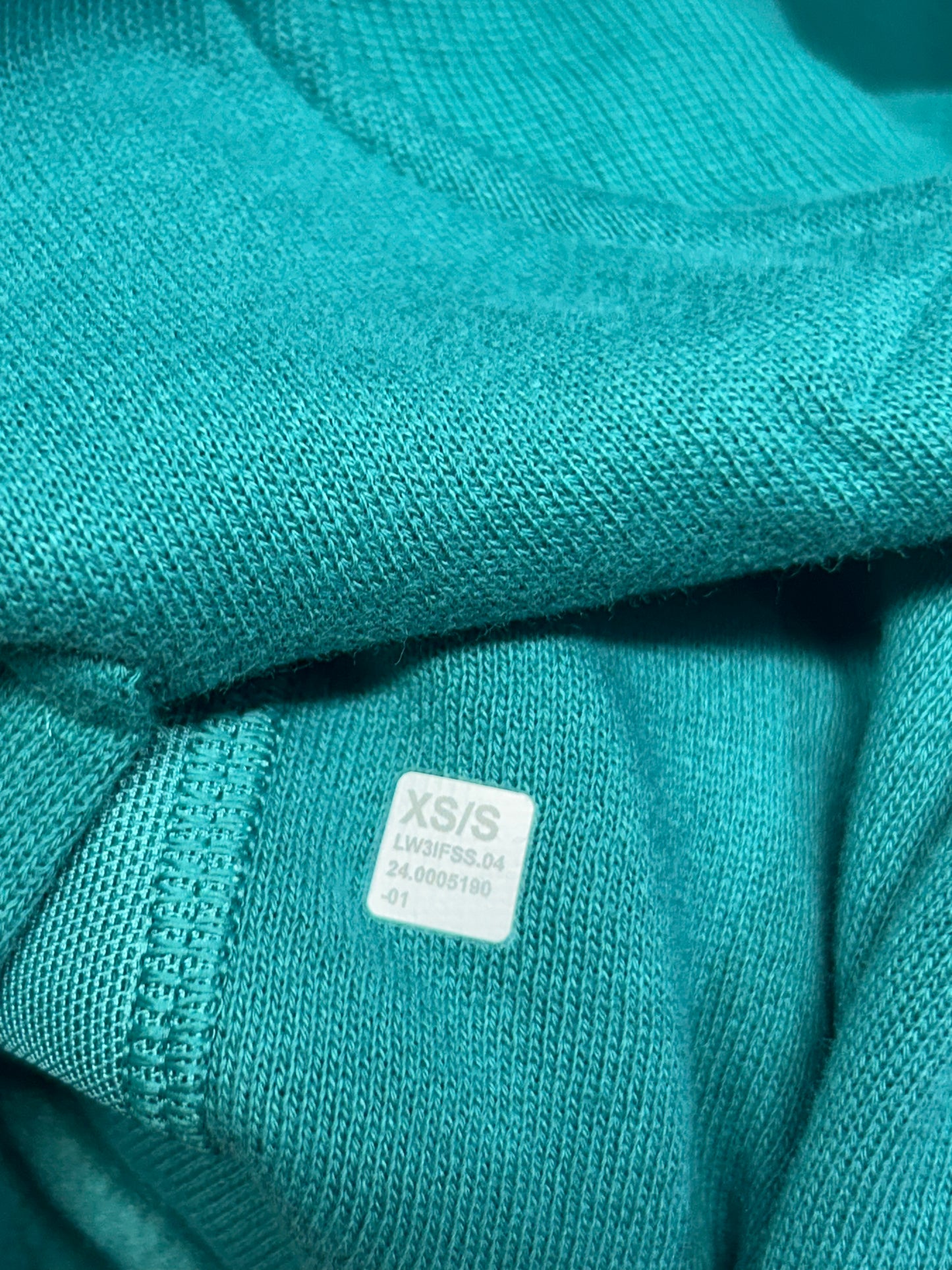 Lululemon Scuba Oversized Funnel-Neck Half Zip Size XS/S Teal Lagoon