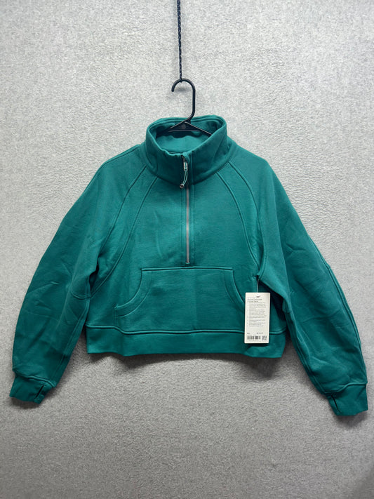 Lululemon Scuba Oversized Funnel-Neck Half Zip Size M/L Teal Lagoon