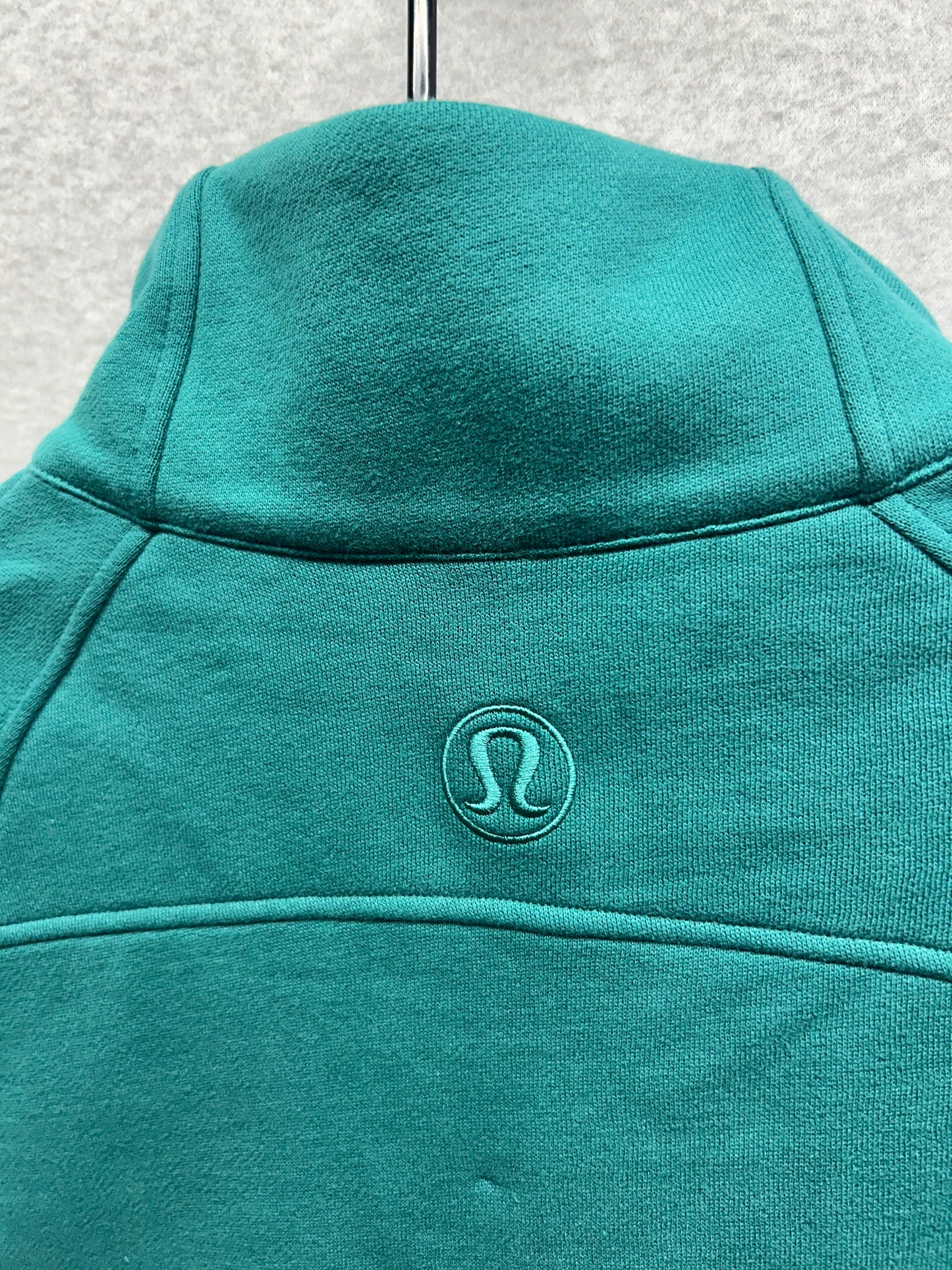 Lululemon Scuba Oversized Funnel-Neck Half Zip Size M/L Teal Lagoon