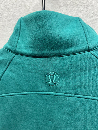 Lululemon Scuba Oversized Funnel-Neck Half Zip Size M/L Teal Lagoon