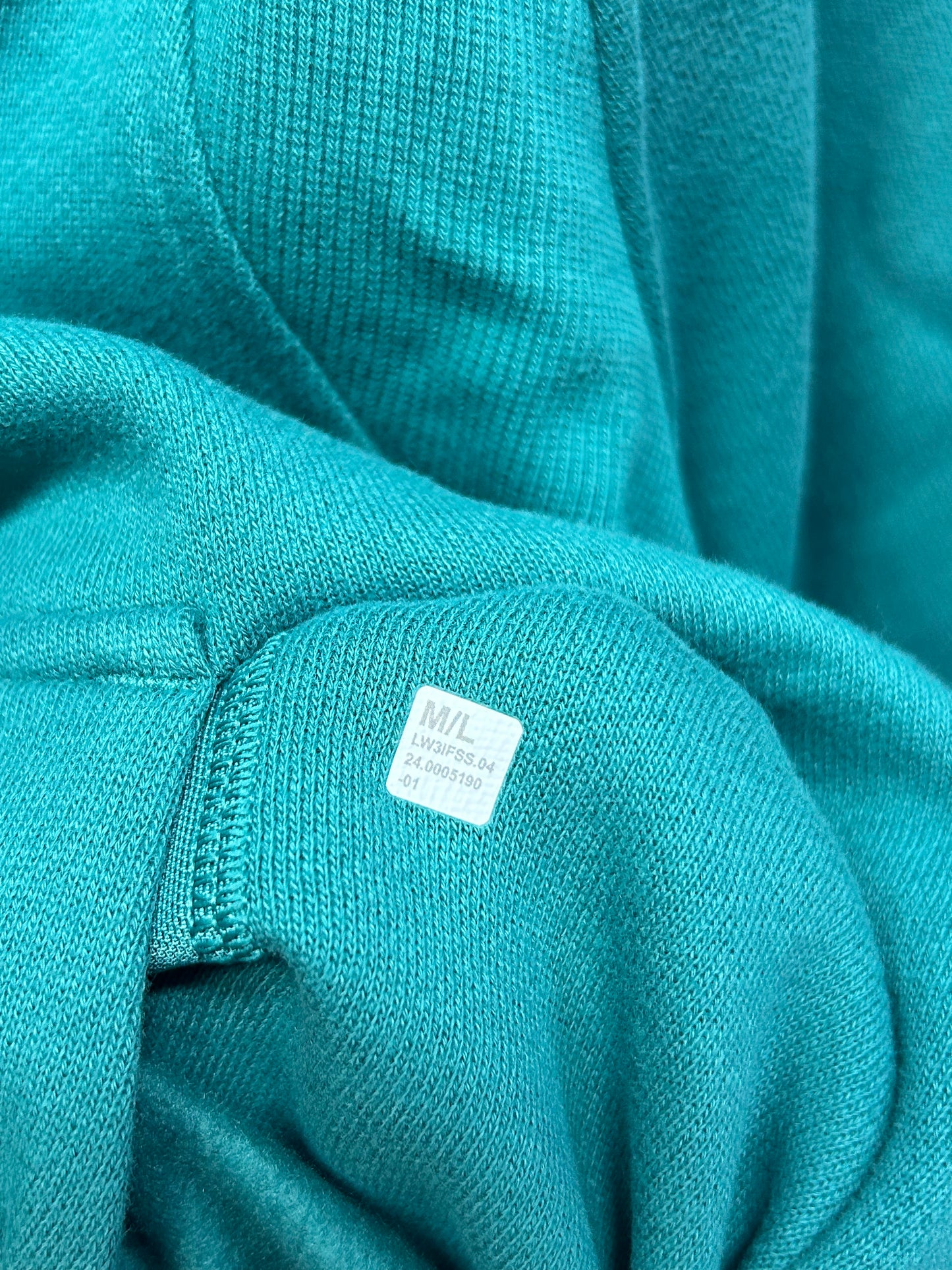 Lululemon Scuba Oversized Funnel-Neck Half Zip Size M/L Teal Lagoon