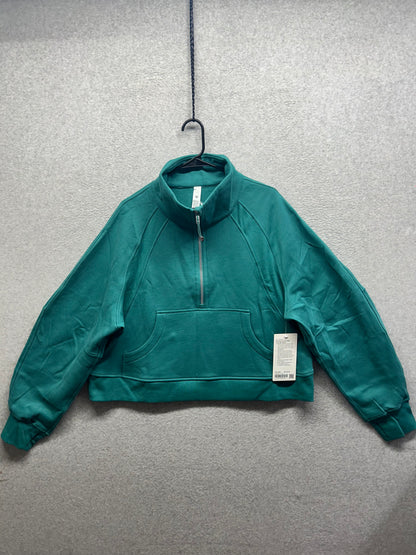 Lululemon Scuba Oversized Funnel-Neck Half Zip Size XL/XXL Teal Lagoon