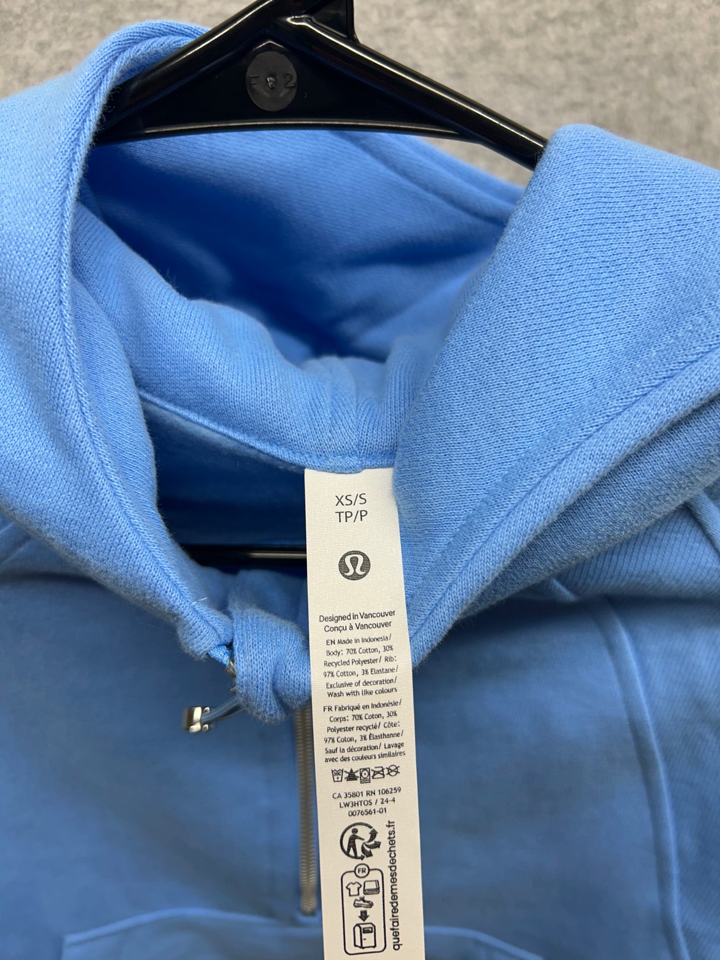 Lululemon Scuba Oversized Half-Zip Hoodie Size XS/S Aero Blue
