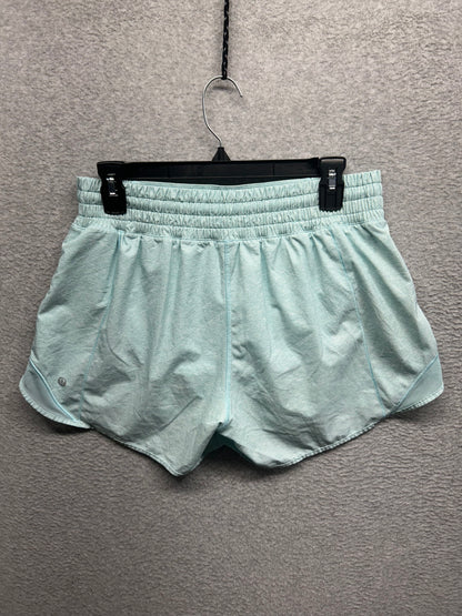 Lululemon Hotty Hot High-Rise Short 4" Size 8 Heather Lux Multi Icing Blue