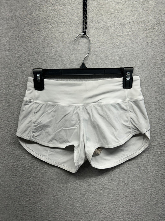 Lululemon Speed Up Short 2.5" Size 2 White