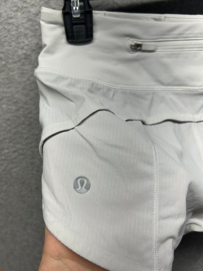 Lululemon Speed Up Short 2.5" Size 2 White