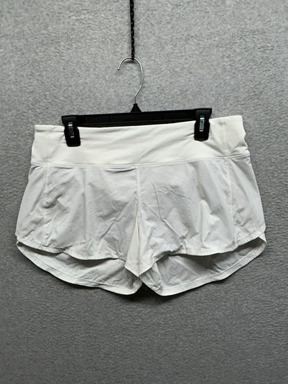 Lululemon Speed Up Short Long 4" Size 10 White