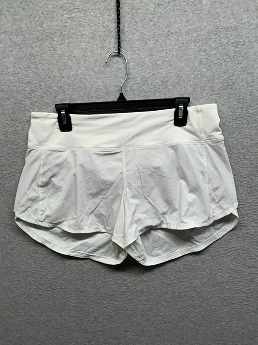 Lululemon Speed Up Short Long 4" Size 10 White