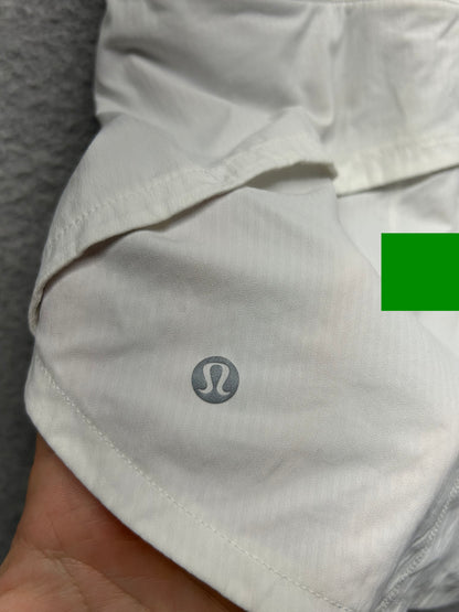 Lululemon Speed Up Short Long 4" Size 10 White