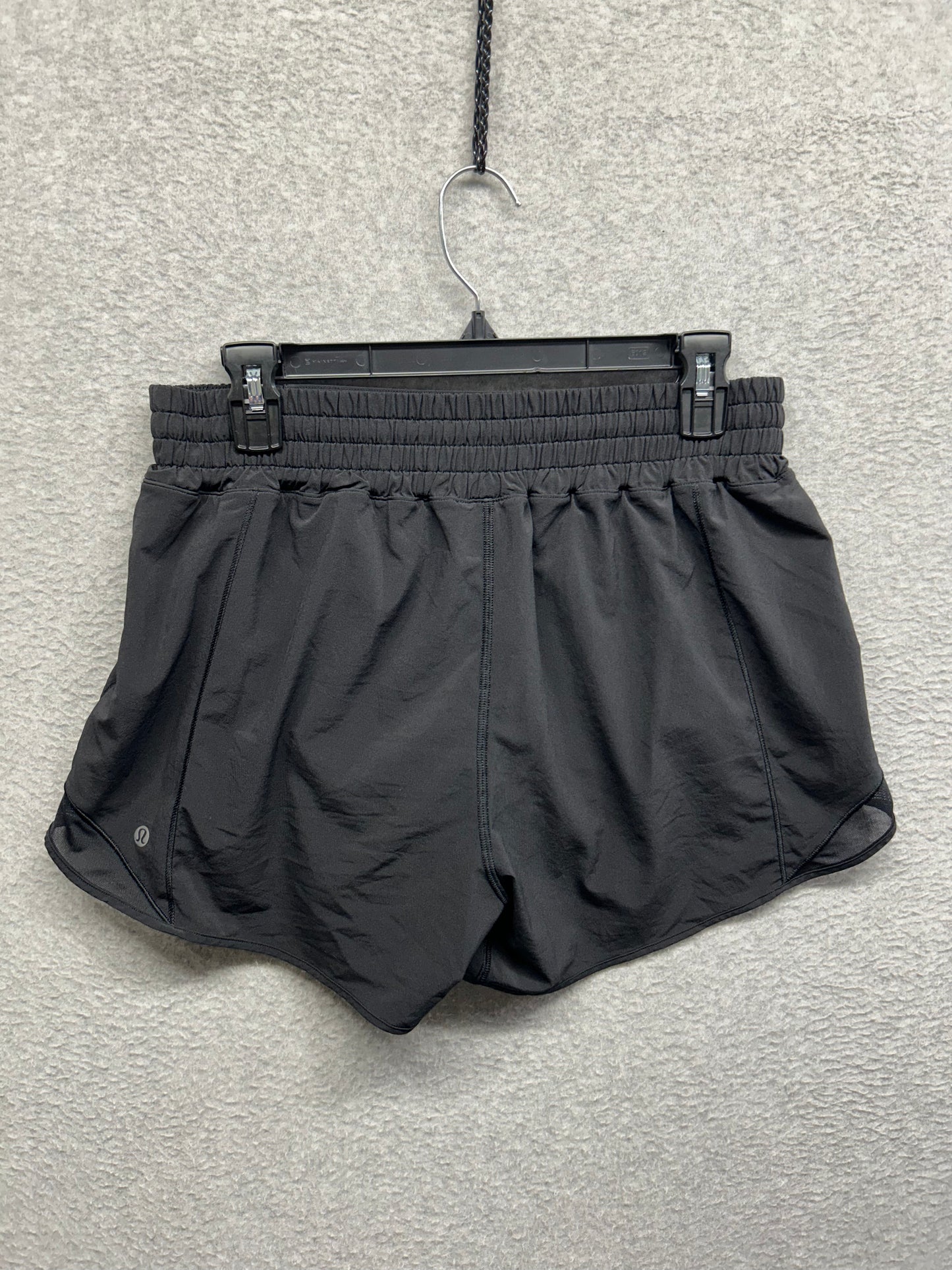 Lululemon Hotty Hot Short High-Rise Long 4" Size 10 Black (Square Dot)