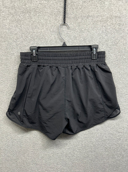 Lululemon Hotty Hot Short High-Rise Long 4" Size 10 Black (Square Dot)