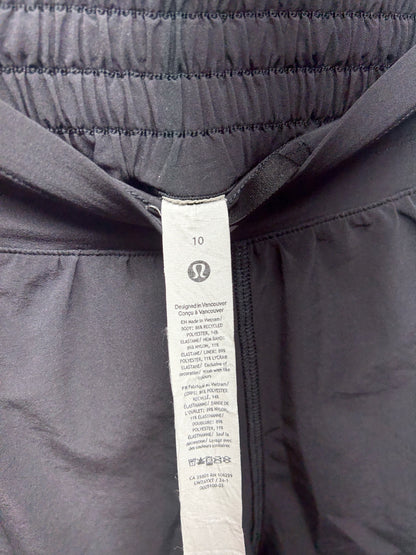 Lululemon Hotty Hot Short High-Rise Long 4" Size 10 Black (Square Dot)