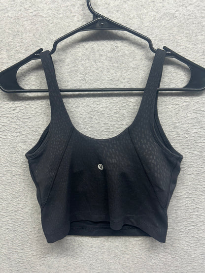 Lululemon Align Tank Top Size 4 Jewel Emboss Black