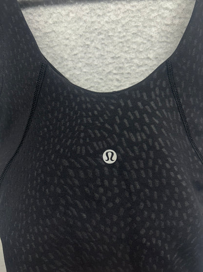 Lululemon Align Tank Top Size 4 Jewel Emboss Black
