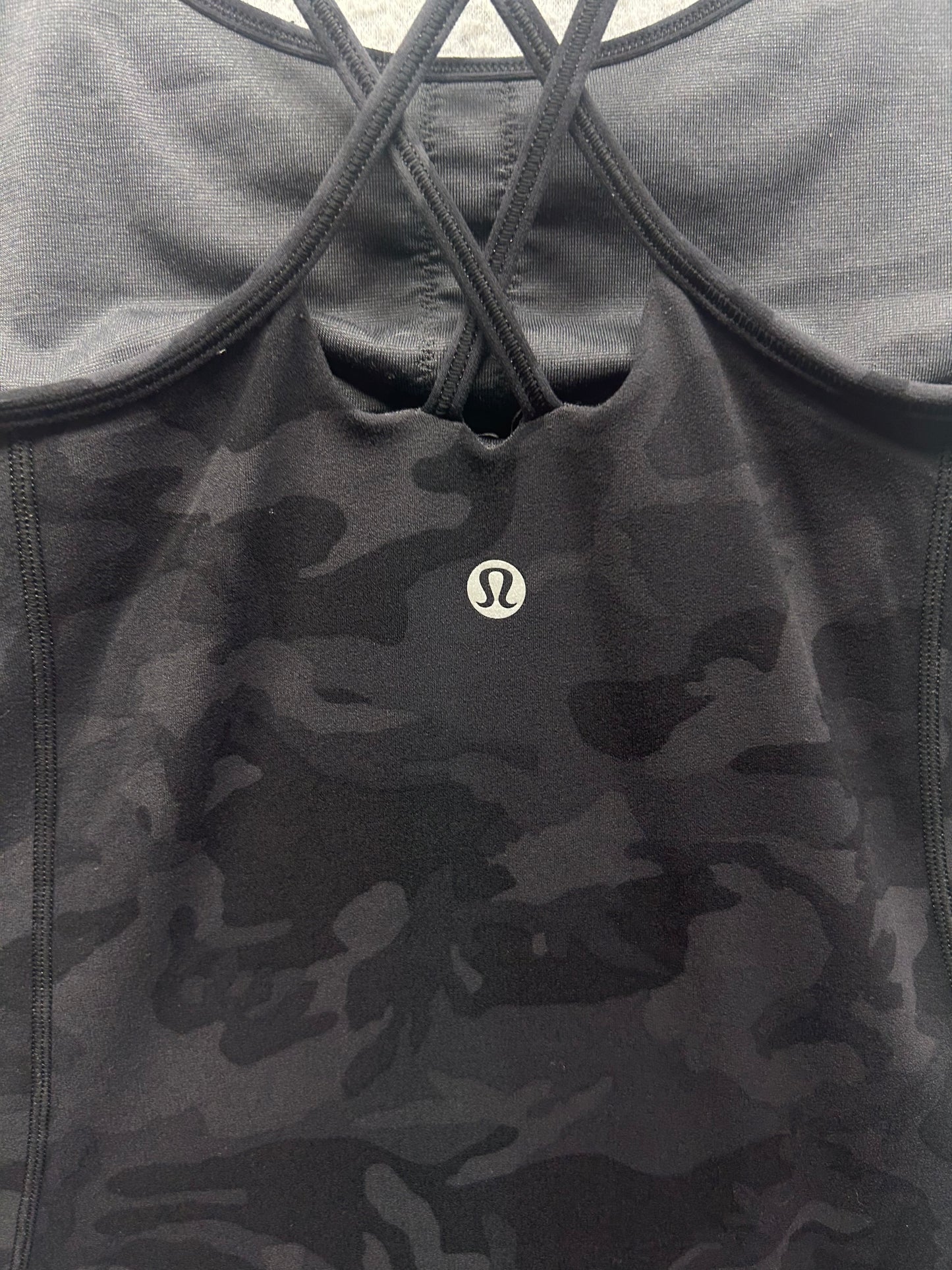 Lululemon Free To Be Tank Size 4 Incognito Camo Multi Grey