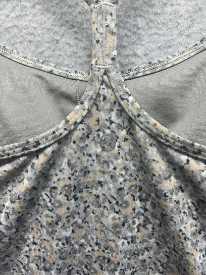 Lululemon Power Y Tank Petite Size 6 Fleur Silver Spoon