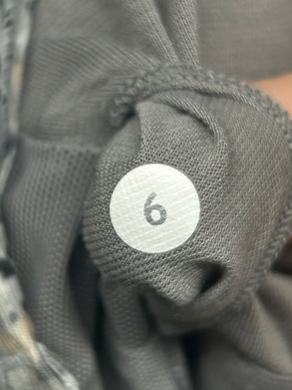 Lululemon Power Y Tank Petite Size 6 Fleur Silver Spoon