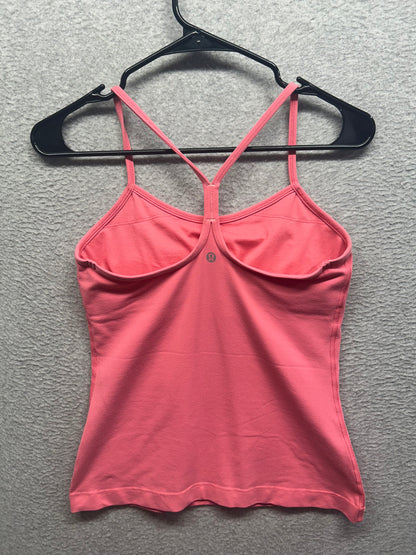 Lululemon Power Y Tank Size 6 Pink Paradise